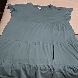 Time and Tru Teal Top